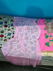 Pink Embroidered Salwar Suit