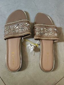 Embellished Flat Sandals