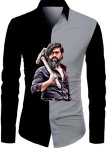 Stylish KGF Graphic Print Shirt Febric
