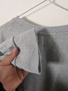 UNISEX Grey Graphic Print Sweatshirt