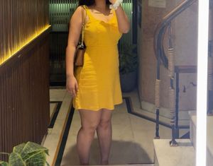 Bright Yellow Mini Dress