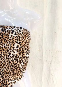 Leopard Print Bandeau Top
