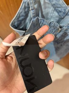 Nuon Cute Denim Button-Down Dress
