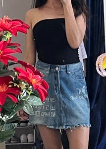 H&M Denim Mini Skirt