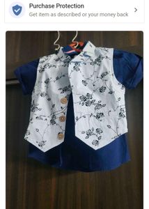 Cute Boy Floral Waistcoat Set