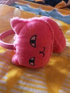 Cute Pink Cat Earmuffs