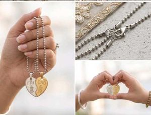 Couple Heart Pendant Necklaces
