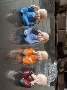 Zen Monk Figurines - Set of 4