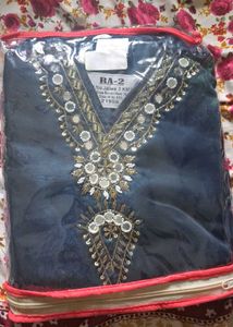 Embellished Teal Kurta