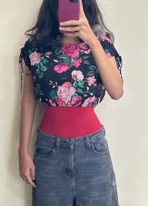 Floral Print cropped Top