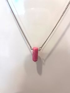 Unique Pink Pendant Necklace