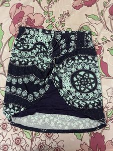 Boho Print Wrap Skirt