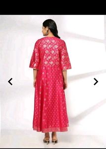 NEWAVAASAPink Ethnic Gown with Jacket