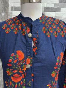 Blue Printed Kurti