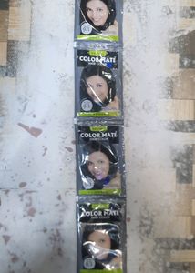 Color Mate Hair Color Powder (Black ) Pack Of 4