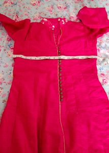 Red A Line Suit With Skirt Size 36 (Alterable)