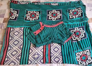 Women's saree with blouse