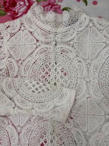 Elegant White Lace Top