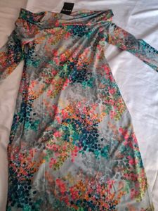 Colorful Long Sleeve Bodycon Dress