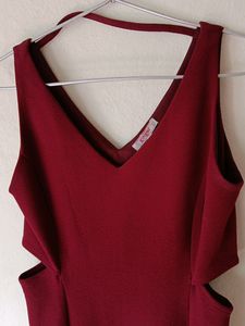 GINGER Red Short Dress, Size S