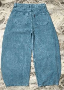 Oversized Wide Leg Light Wash Unisex Jeans