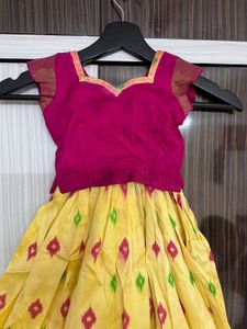 pure ikkat pattu Lehanga Choli