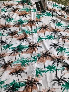 Men's Tropical Palm Tree Print Shirt