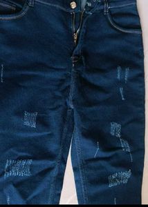 Distressed Dark Wash Jeans