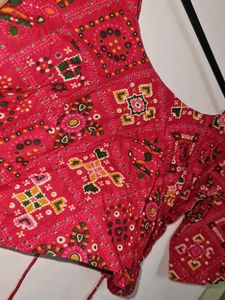 Vibrant Patchwork Ethnic pink chaniya choli amd bl