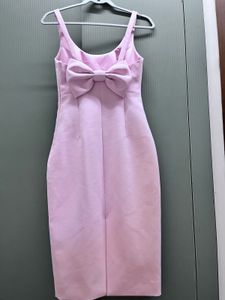 Chic Pink Bow Dress