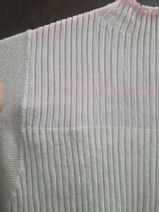 BEIGE Sleeveless Mock Neck Ribbed Top