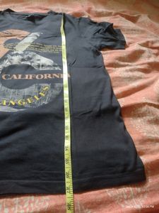 Men New Black Cotton Printed Tshirt
