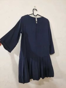 012 Korean Pleated Hem Dress
