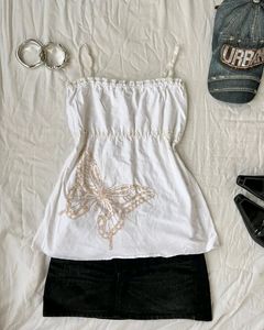 Coquette butterfly top
