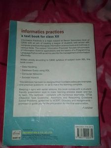 Informatics Practices Class XII Textbook