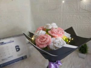 Crochet Flower Bouquet - Handmade Roses