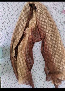 Embroidered Net Dupatta