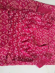 Vibrant Pink Elephant Print Saree