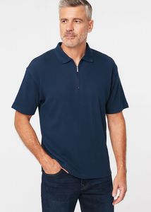 Navy Blue Half-Zip T-Shirt