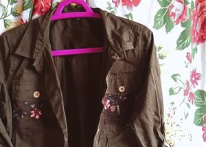 Olive T-Shirt Jacket! ❤️