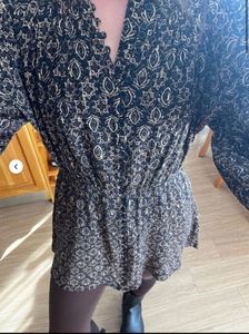 Zara Brown Print Mini Dress