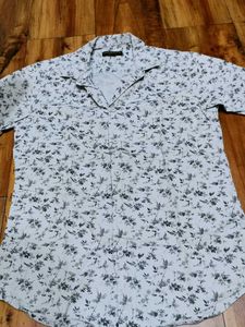 Men's Floral Print Short Sleeve Shirt