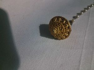 Elegant Gold Maangtika with Pearls