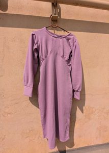 Cute Lilac Midi Dress new Year Party