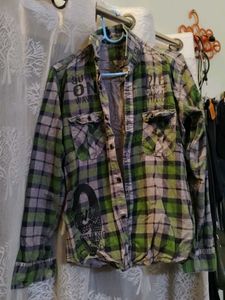 Men's Plaid Button-Down Shirt