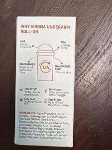 New Sirona Fresh &amp; Bright Underarm Roll-On