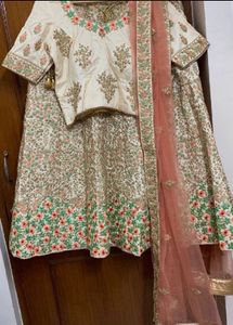 Trendy Bridal Lehenga With Zari &amp; Embroidery