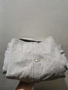 Jack &amp; Jones Grey Denim Shirt