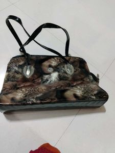 Unique Furry Print Handbag