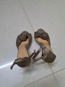 Catwalk Brand Heels With Floral Detail. 3 Inch He